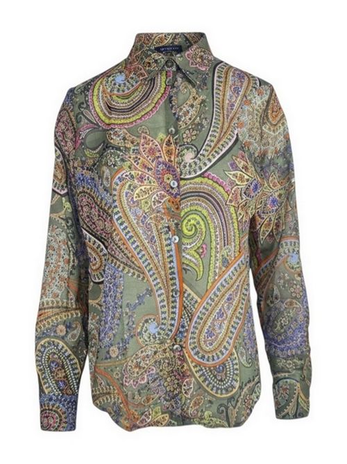 camicia donna fantasia cachemire militare Camicetta Snob | 676-41485825